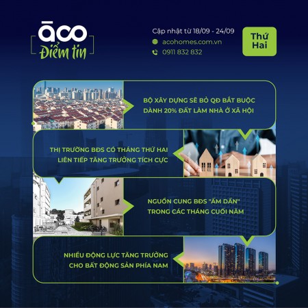 ÀCO Homes Điểm tin tuần 3 tháng 9 năm 2023   Bỏ quy định buộc CĐT xây NƠXH