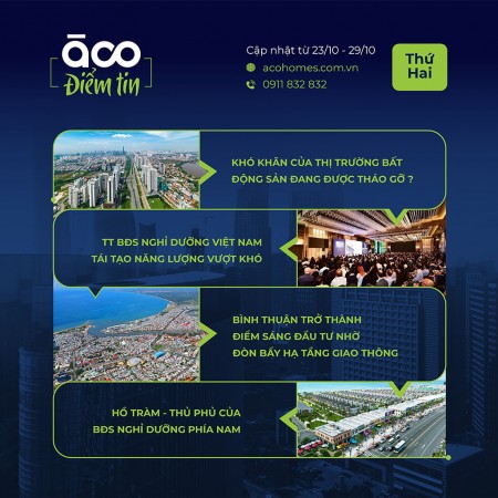 ÀCO Homes điểm tin tuần 4 tháng 10 năm 2023   Cú hích từ Công điện 993