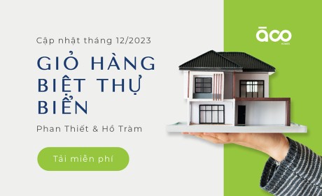 Cập nhật giá sang nhượng biệt thự biển Phan Thiết và Hồ Tràm tháng 12 năm 2023   àco homes