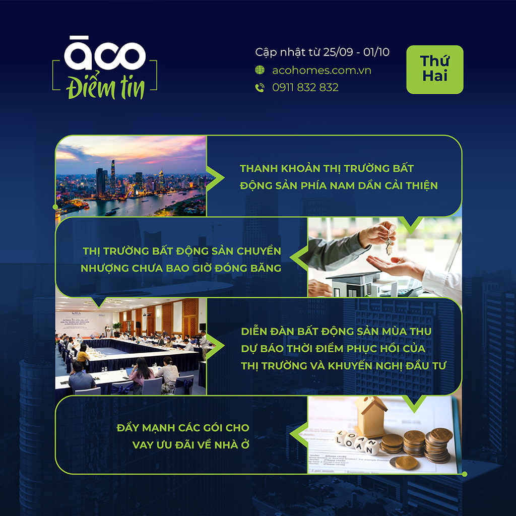 ÀCO Homes điểm tin tuần 4 tháng 92023 Dự báo thời điểm phục hồi của thị trường bất động sản